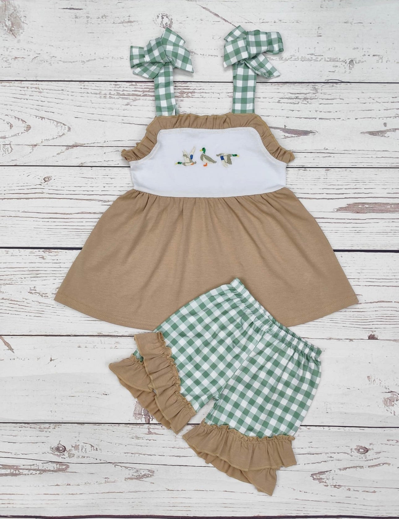 Girls Checkered Mallard Set