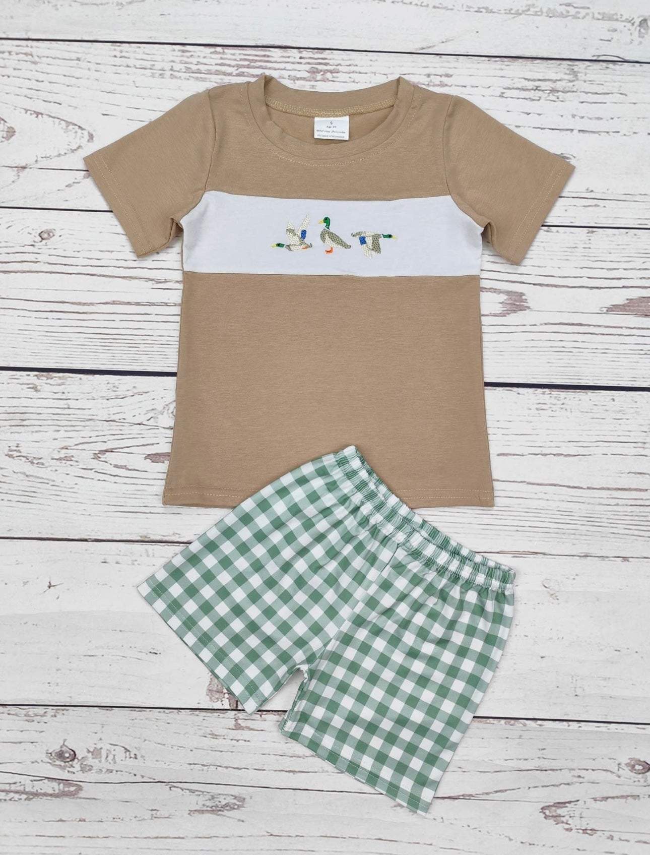 Boys Checkered Mallard Set