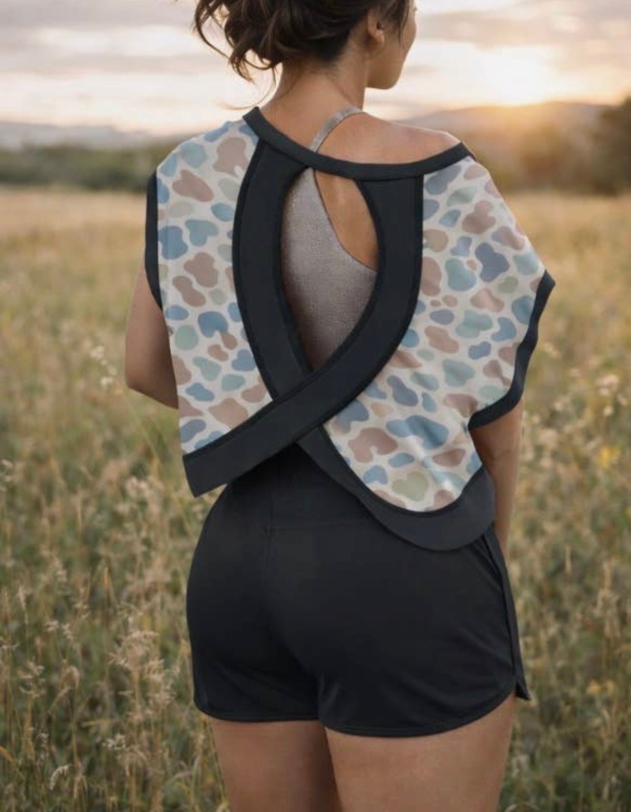 Camo Cross-Back Shirt